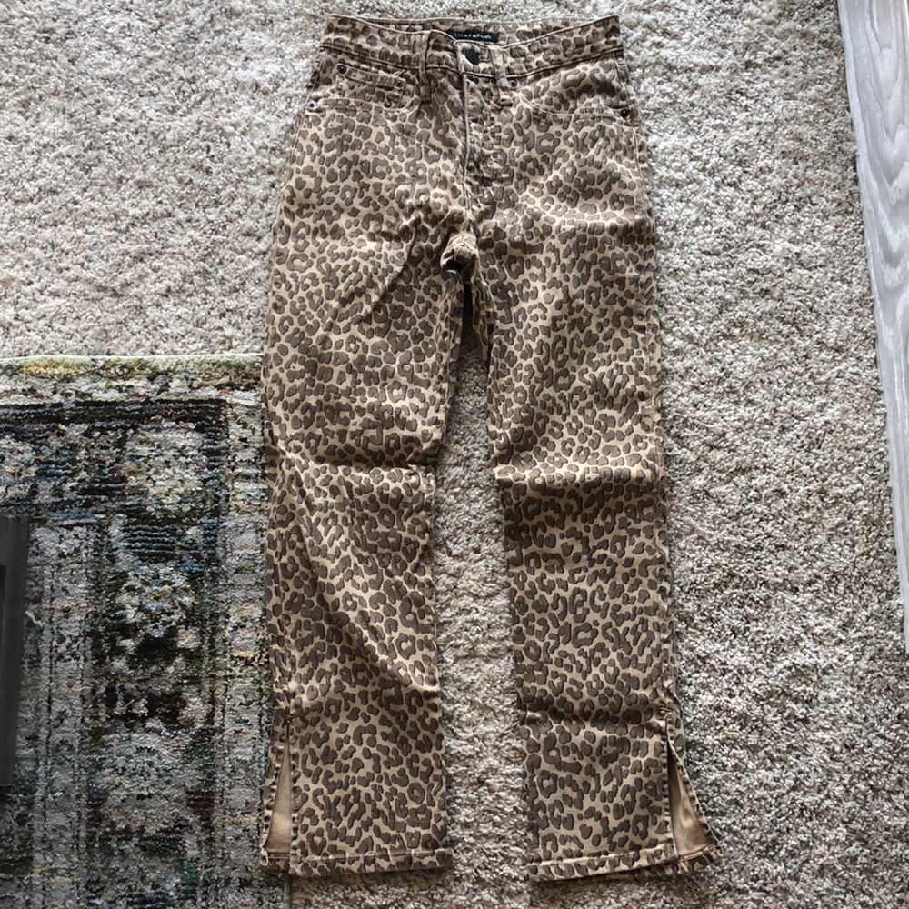 High Rise Lucky Brand Leopard Jeans